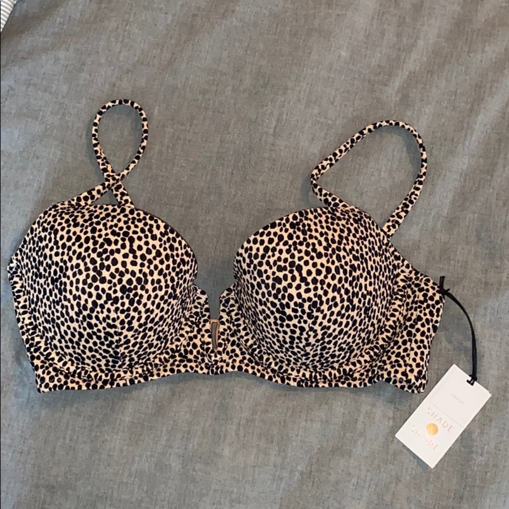 Cheetah Print Bikini Top